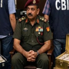 بھارتی فوج کے لیفٹیننٹ کرنل رشوت لینے پر گرفتار؛ روپوں سے بھرے صندوق برآمد