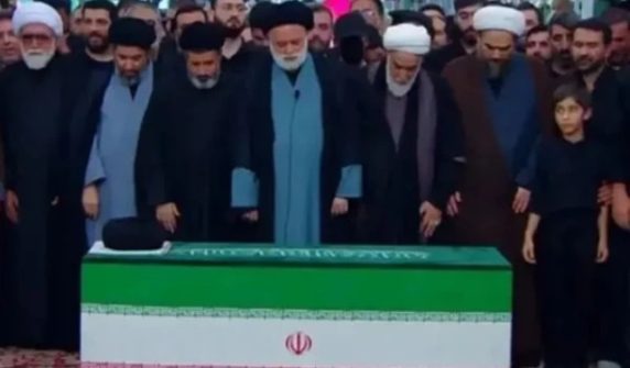 ayat ullah khamenei funeral pray mashad