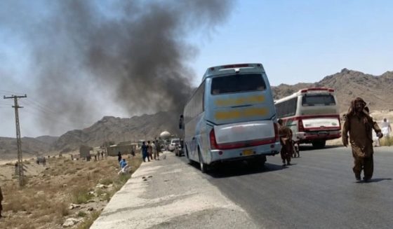 bus firing quetta
