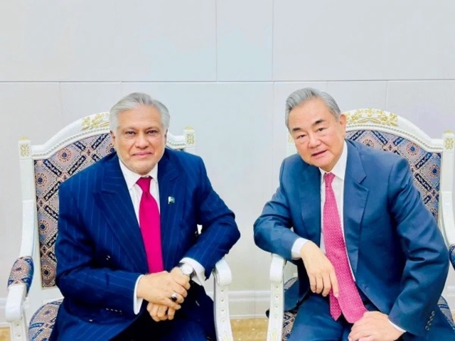 ishaqdar met wang yi