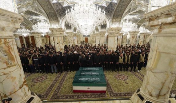 supreme leader funeral prayer najaf