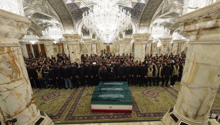 supreme leader funeral prayer najaf