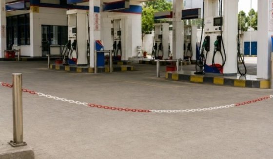 petrol pumps closed