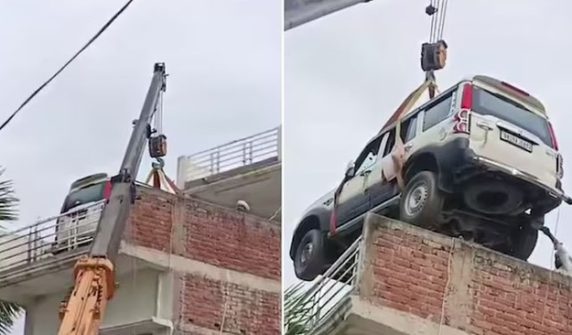 car on roof