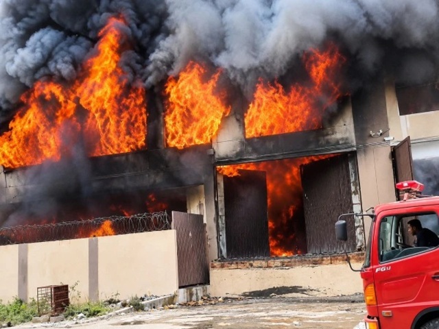 factory fire karachi