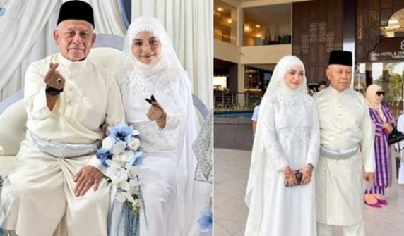 malaysian football legend 72 marries 20 year old woman