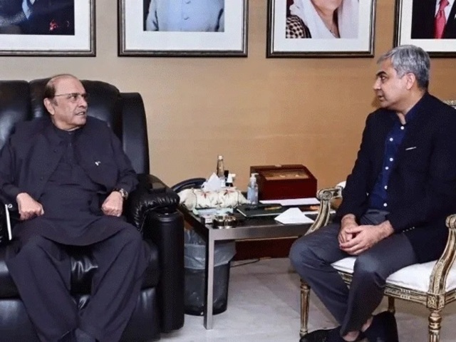 meeting between mohsin naqvi and asif zardari