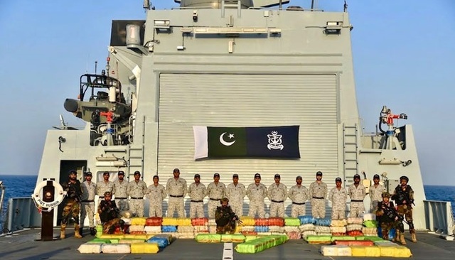 pakistan navy conducts major anti narcotics operation
