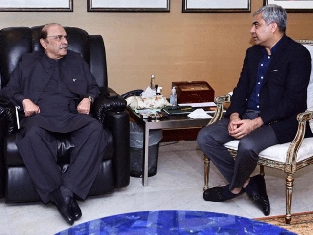 president asif ali zardari meeting with mohsin naqvi