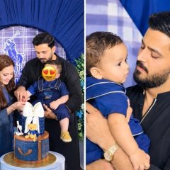 rajab butts attending his son,s first birthday