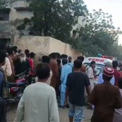 school wall collapse in orangi town