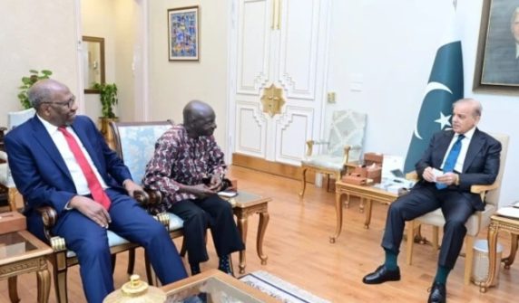 un sec gen candidate met shehbaz sharif