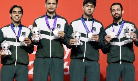 asian games pakistan wins first silver medal