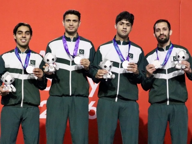 asian games pakistan wins first silver medal