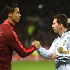 cristiano ronaldo sends messi a hug after emotional farewell