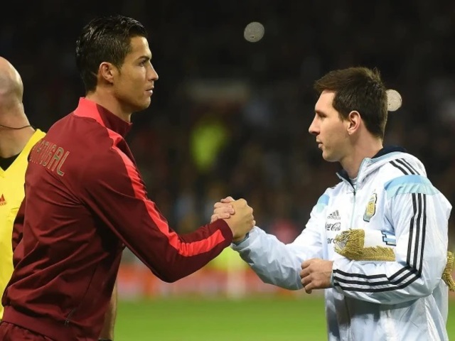 cristiano ronaldo sends messi a hug after emotional farewell