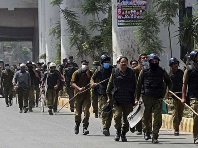 decision to withdraw additional police for pti long march