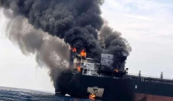 iran claims seven oil tankers hit in strait of hormuz