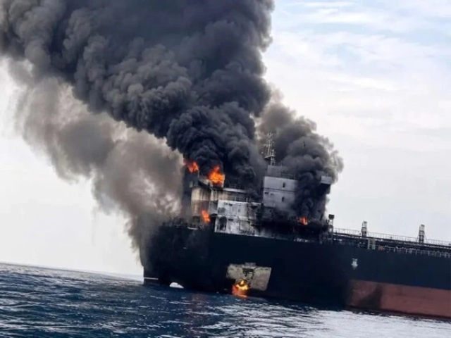 iran claims seven oil tankers hit in strait of hormuz