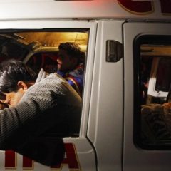mithi cylinder explosion in a parked ambulance