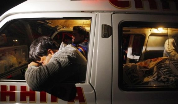 mithi cylinder explosion in a parked ambulance