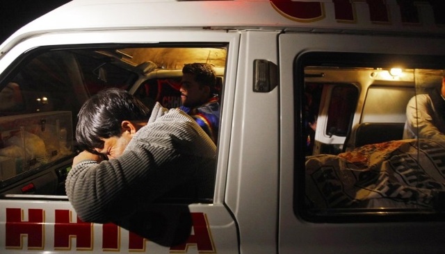 mithi cylinder explosion in a parked ambulance
