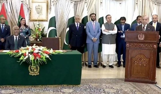pm shahbaz meet maldives president