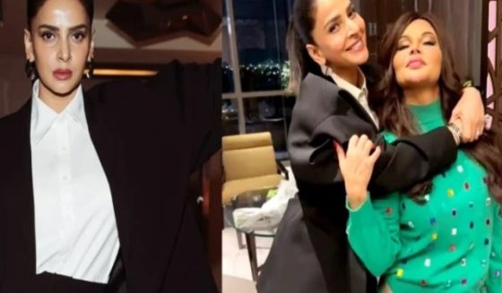 rakhi sawant and saba qamar meeting