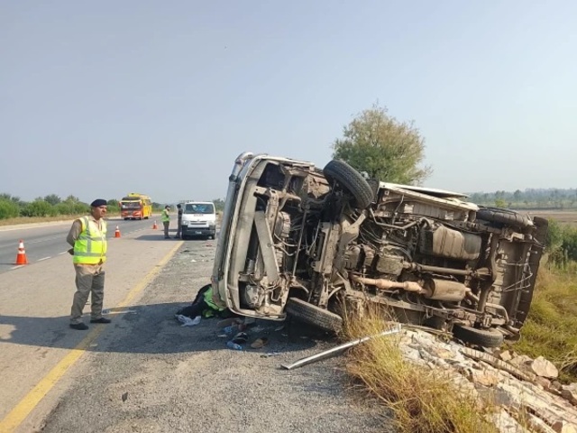 van accident